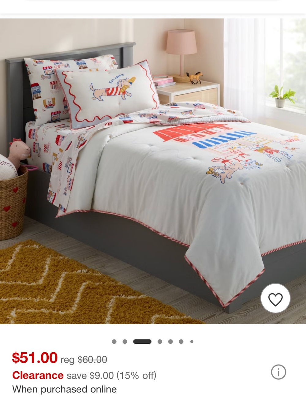 Target Pillowfort - Full/Queen Patisserie Scene Kids' Comforter Set